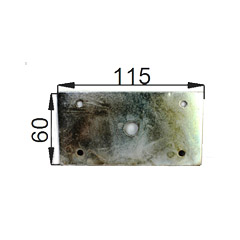 Пластина 60х115